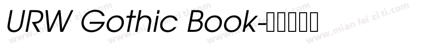 URW Gothic Book字体转换